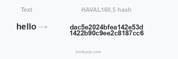 HAVAL160,5 hash