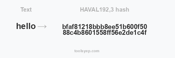 HAVAL192,3 hash