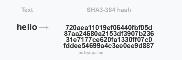 SHA3-384 hash
